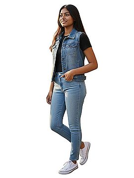Mudd Denim Vest (view 1)