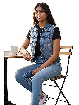 Mudd Denim Vest (view 2)