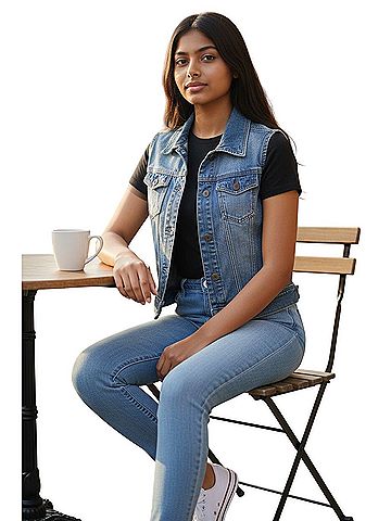 Mudd Denim Vest (view 2)