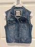 Mudd 100% Cotton Blue Denim Vest Size M - photo 3