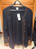 Chico's 100% Cotton Black Coat Size 3 - photo 6