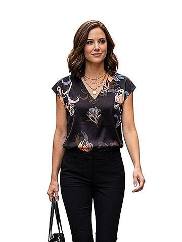 White House Black Market White House Black Market Short Sleeve T-Shirt (view 1)