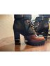 Antonio Melani Black Brown Ankle Boots Size 6 1/2 - photo 3