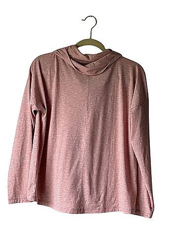Lou & Grey Dusty Rose Cowl Neck Long Sleeve Sweater Long Sleeve Blouse (view 2)
