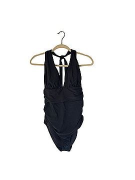 Cupshe Sleek Black Halter One-Piece Swimsuit ASL0103AA One Piece Swimsuit (view 1)