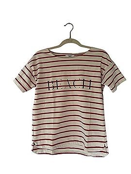 Madewell Striped 'BEACH' logo Short Sleeve Tee T-Shirt (view 1)