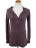 Free People 2007 VTG Purple Lace-Up Corset Cuff &amp; Back Zip Up Hoodie Sweater Coat Boho Whimsigoth Indie Sleaze Jacket - photo 4