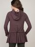 Free People 2007 VTG Purple Lace-Up Corset Cuff &amp; Back Zip Up Hoodie Sweater Coat Boho Whimsigoth Indie Sleaze Jacket - photo 7