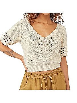 Free People Bree Pullover Short Sleeve Blouse (view 1)