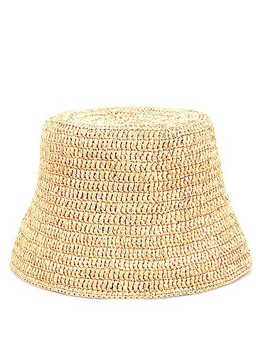 Loewe Logo Bucket Hat Raffia (view 2)