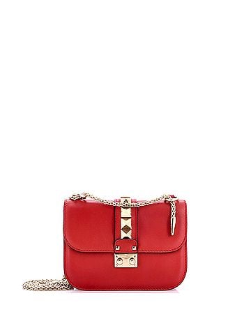 Valentino Garavani Glam Lock Shoulder Bag Leather Small (view 1)