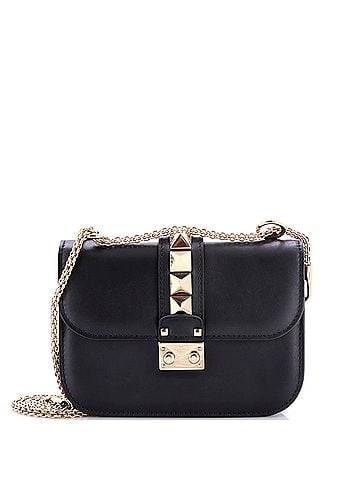 Valentino Garavani Glam Lock Shoulder Bag Leather Small (view 1)