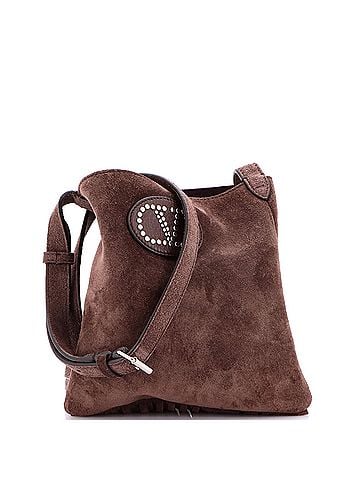 Valentino Garavani Nellcote Shoulder Bag Studded Suede (view 1)