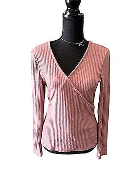 Madewell Ribbed Wrap Top Long Sleeve T-Shirt (view 1)