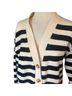 Magaschoni Stripes Multi Color Cardigan Size M - photo 3