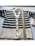 Magaschoni Stripes Multi Color Cardigan Size M - photo 8