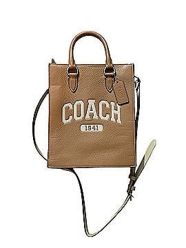 Coach Coach Dylan Tote With Varsity in light saddle leather Leather Tote (view 1)