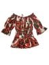 Coach 100% Cotton Floral Multi Color Blouse Size 8 - photo 2