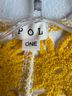 Pol 100% Polyester Floral Multi Color White Yellow Cardigan One size - photo 8