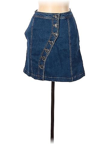 Pilcro and the Letterpress Pilcro And The Letterpress Denim Skirt (view 1)