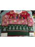 Holiday Time Floral Red Green Pink White Gold Pullover Sweater Size XL - photo 4