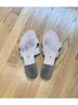 fs/ny 100% Leather Tan Sandals Size 9 1/2 - photo 4