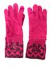 Coach Solid Pink Gloves One size - photo 1