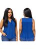 Kenneth Cole Blue Sleeveless Blouse Size M - photo 1