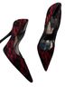 Guess Leopard Print Red Black Heels Size 10 - photo 2