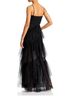 BCBGMAXAZRIA Black Layered Tulle Evening Gown Cocktail Dress - photo 4