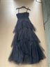 BCBGMAXAZRIA Black Layered Tulle Evening Gown Cocktail Dress - photo 10