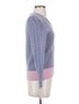 Marc Jacobs 100% Wool Solid Blue Pink Pullover Sweater Size S - photo 4
