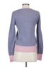 Marc Jacobs 100% Wool Solid Blue Pink Pullover Sweater Size S - photo 2