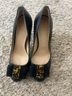 Tory Burch 100% Leather Black Tory Burch Heels Size 7 1/2 - photo 5