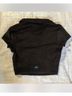 Alo Black Short Sleeve Button-Down Shirt Size XS - photo 4