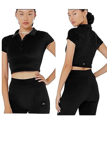 Alo Short Sleeve Button-Down Shirt (view 1)