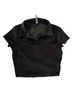 Alo Black Short Sleeve Button-Down Shirt Size XS - photo 2