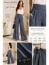 Dolly Custom Luxurysilk Western Gingham Flare Pants Silk Pants - photo 12