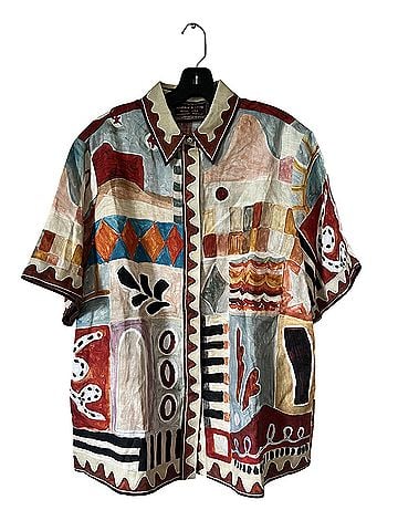 ALEMAIS Short Sleeve Button-Down Shirt (view 1)