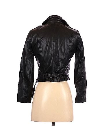 Zara Basic Zara Basic Faux Leather Jacket (view 2)