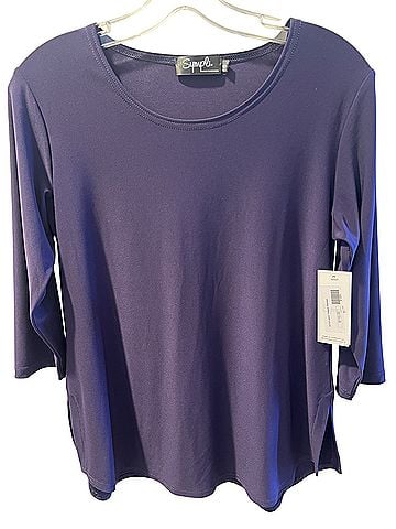 Sympli 3/4 Sleeve Top (view 1)