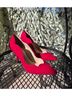 Jessica Simpson Solid Red Heels Size EU 37 1/2 - photo 8
