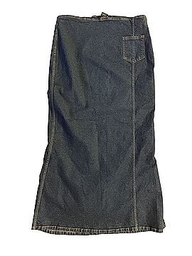 Starwear Jeans Y2K vintage contrast diagonal lace up Denim Skirt (view 2)