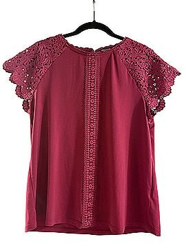 Cable & Gauge Short Sleeve Blouse (view 1)