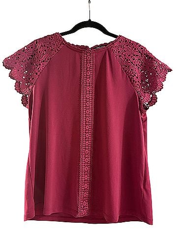 Cable & Gauge Short Sleeve Blouse (view 1)