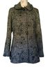Betsey Johnson Floral Checkered-gingham Black White Coat Size M - photo 1