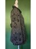 Betsey Johnson Floral Checkered-gingham Black White Coat Size M - photo 4