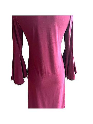 Badgley Mischka Flared Sleeve Evening Dress Cocktail Dress (view 2)