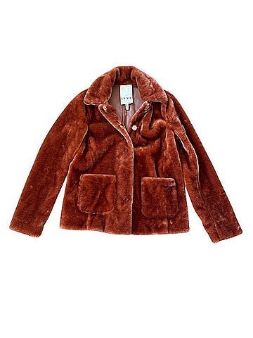 Rebecca Taylor La Vie Spice Faux Fur Jacket (view 1)
