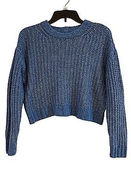 American Eagle Outfitters Chunky Knit Crewneck Sweater Pullover Sweater (view 2)